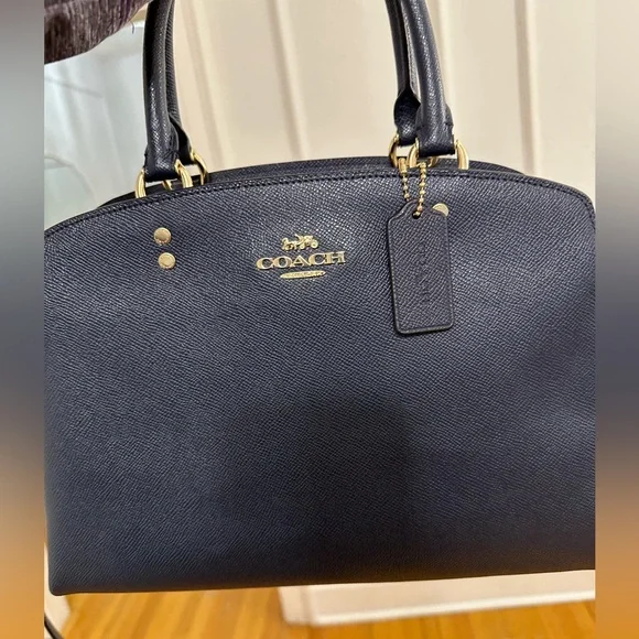 Coach dark blue medium bag - Picture 8 of 9